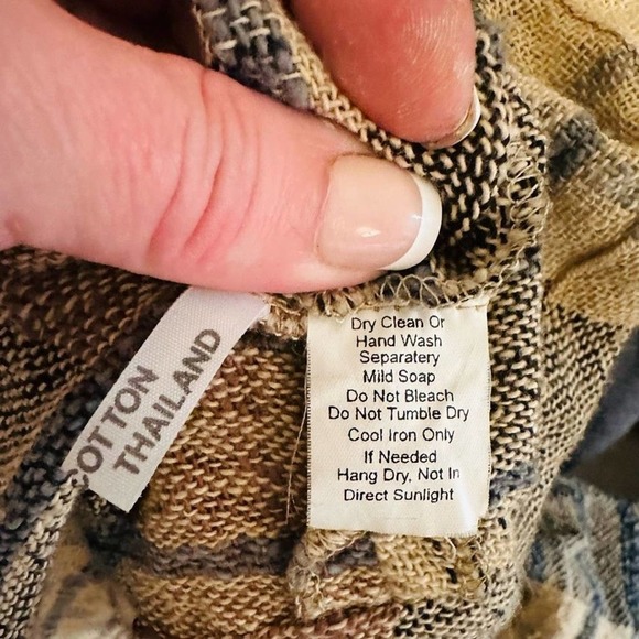 Yasuko Kurisaka Plaid Check Open Front Cardigan Sweater Multi-Color Size Large - Picture 6 of 6